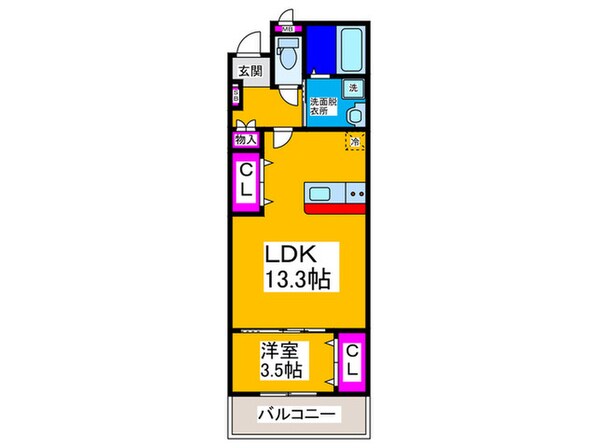 REGIES中百舌鳥の物件間取画像